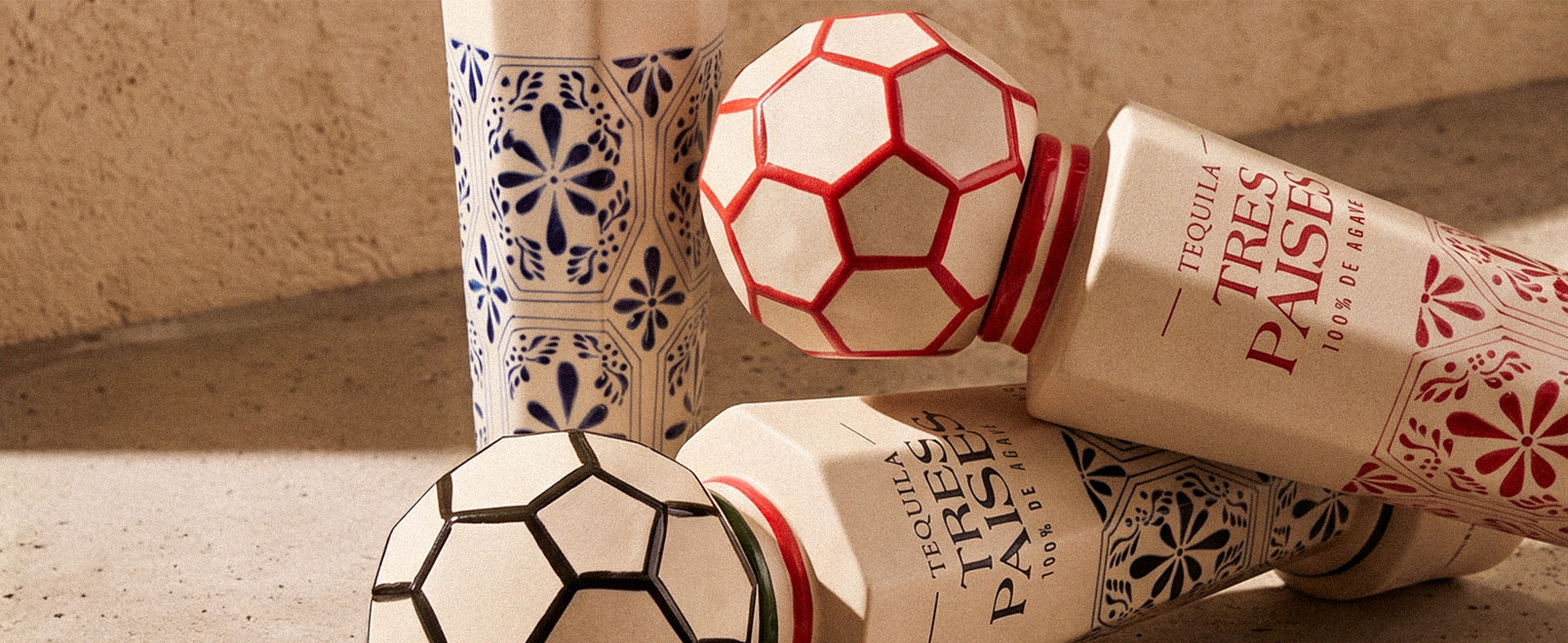 Handcrafted Tres Países bottles