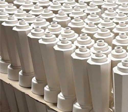 Ceramic bottles in production